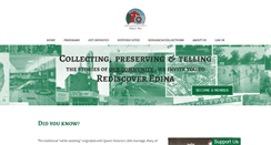 Desktop Screenshot of edinahistoricalsociety.org
